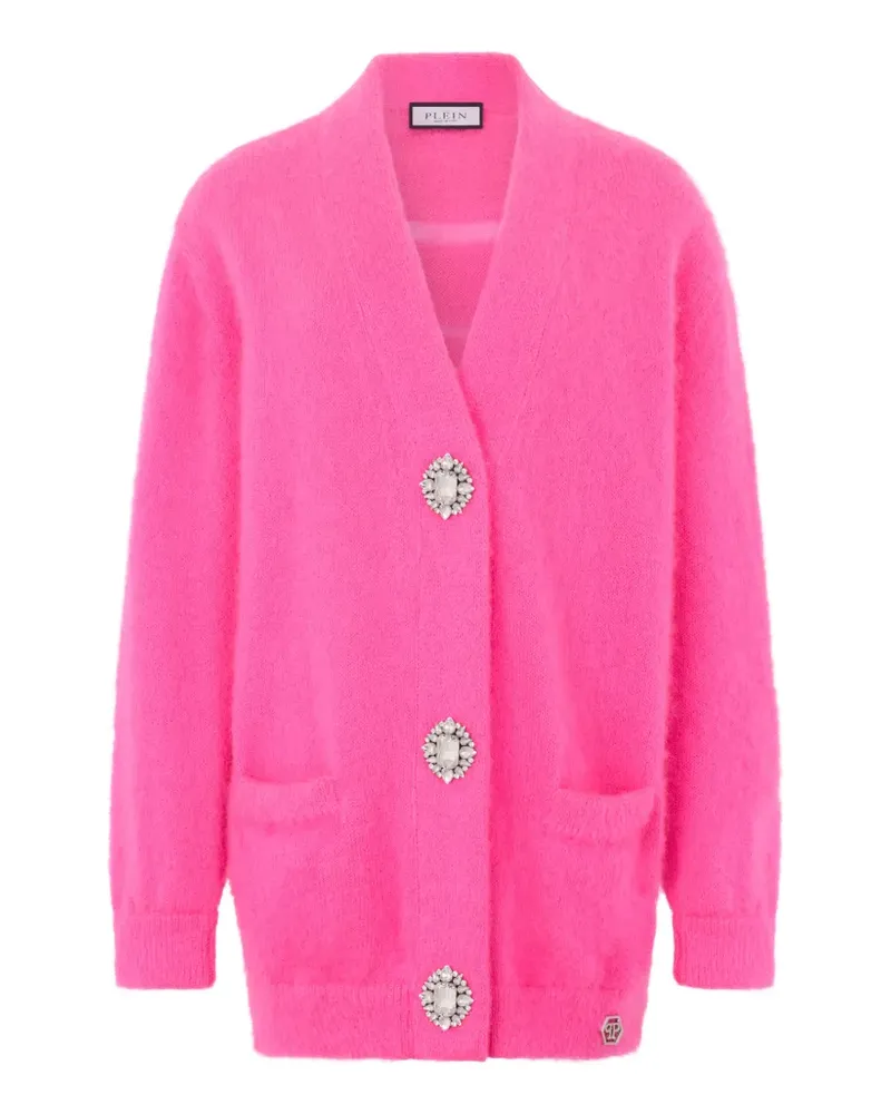 Philipp Plein hexagon embellished cardigan - Rosa Rosa