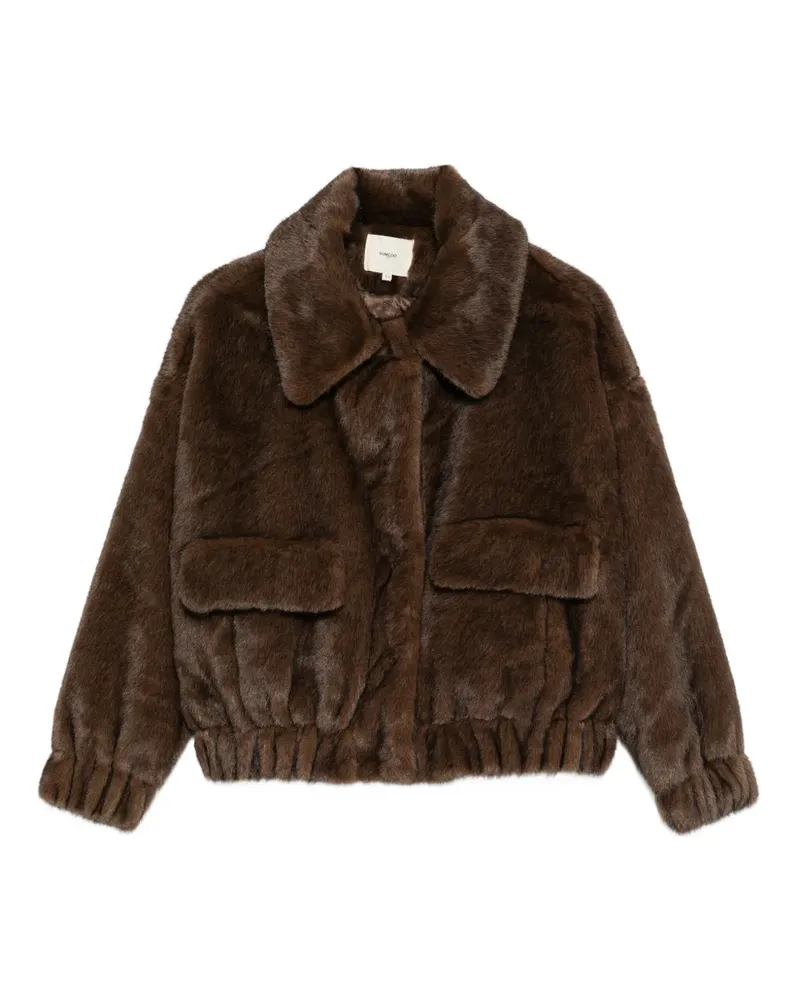 Suncoo Mantel aus Faux Fur - Braun Braun