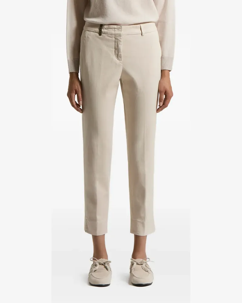 Peserico Klassische Cropped-Hose - Nude Nude