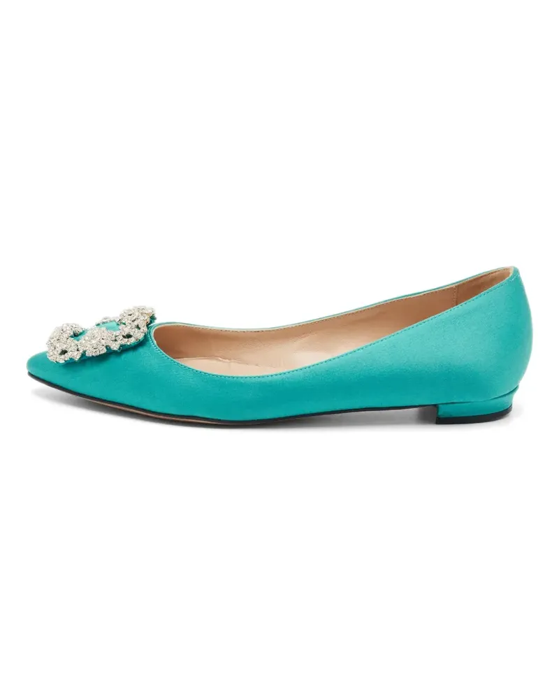 Manolo Blahnik Hangisi Ballerinas - Blau Blau