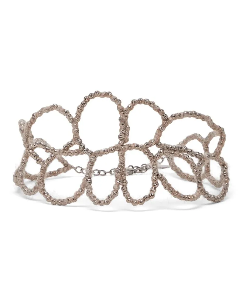 Brunello Cucinelli Ramage Choker - Silber Silber