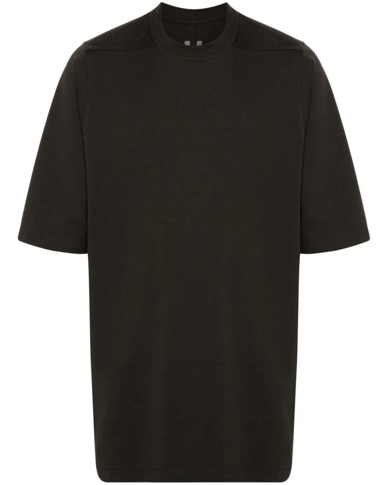 Rick Owens Jumbo T-Shirt aus Bio-Baumwolle Grau