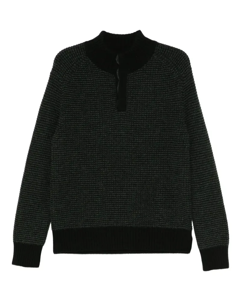 N.Peal Pullover mit Moosnaht - Schwarz Schwarz