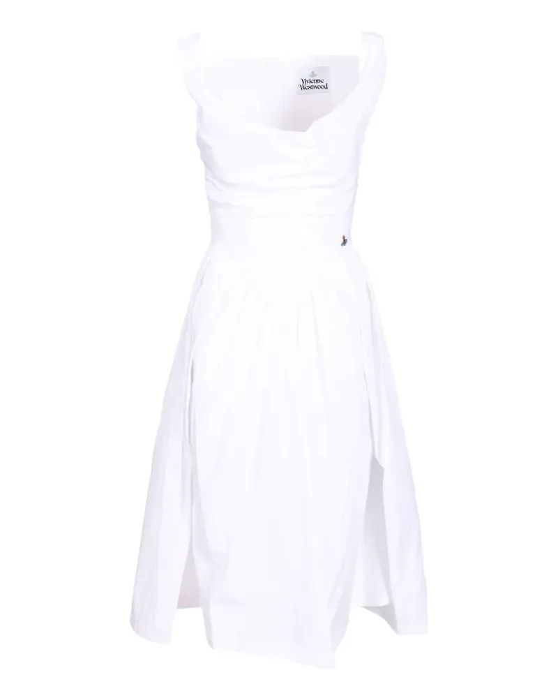 Vivienne Westwood Sunday gathered midi dress - Weiß Weiß