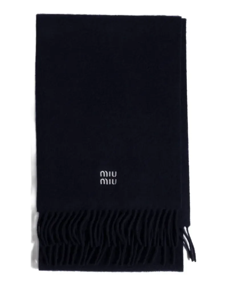 Miu Miu cashmere scarf - Blau Blau