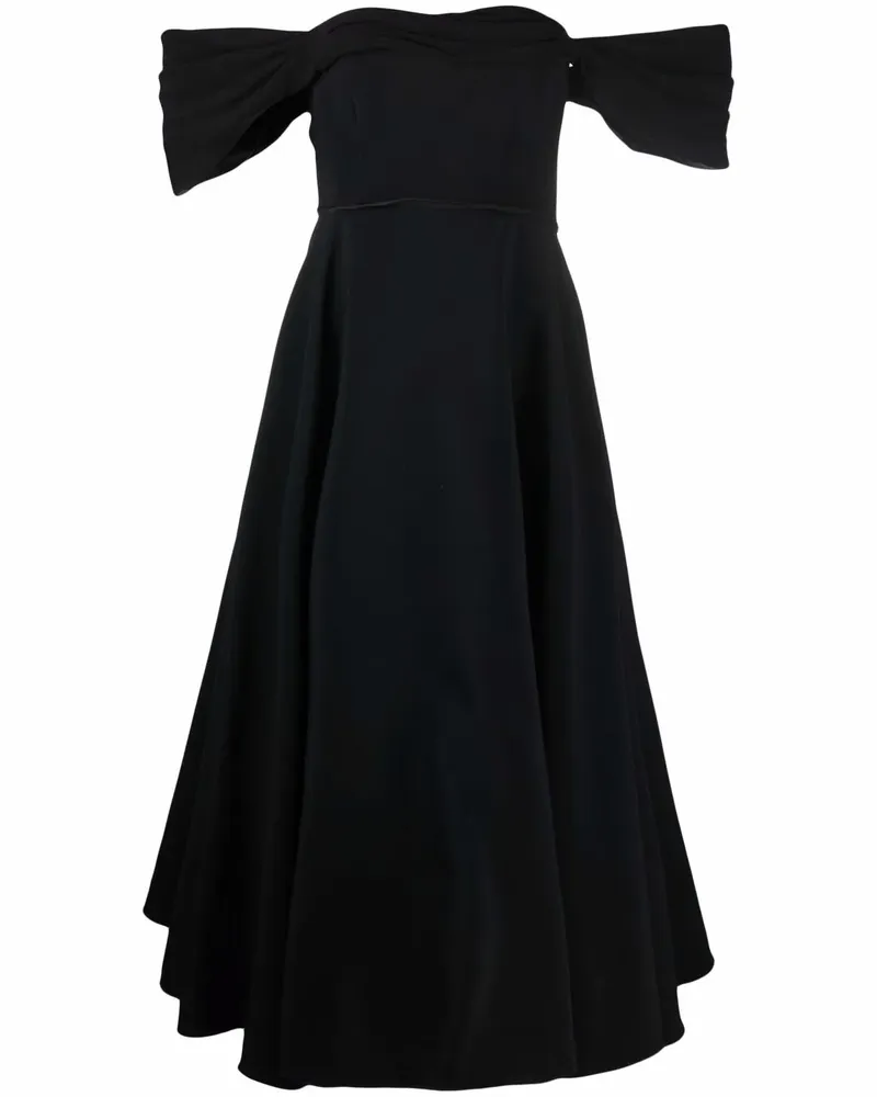 Giambattista Valli Schulterfreies Midikleid - Schwarz Schwarz