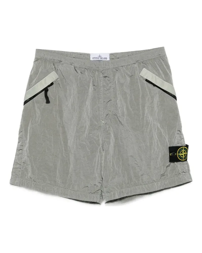 Stone Island Shorts mit Reißverschlusstaschen - Grau Grau