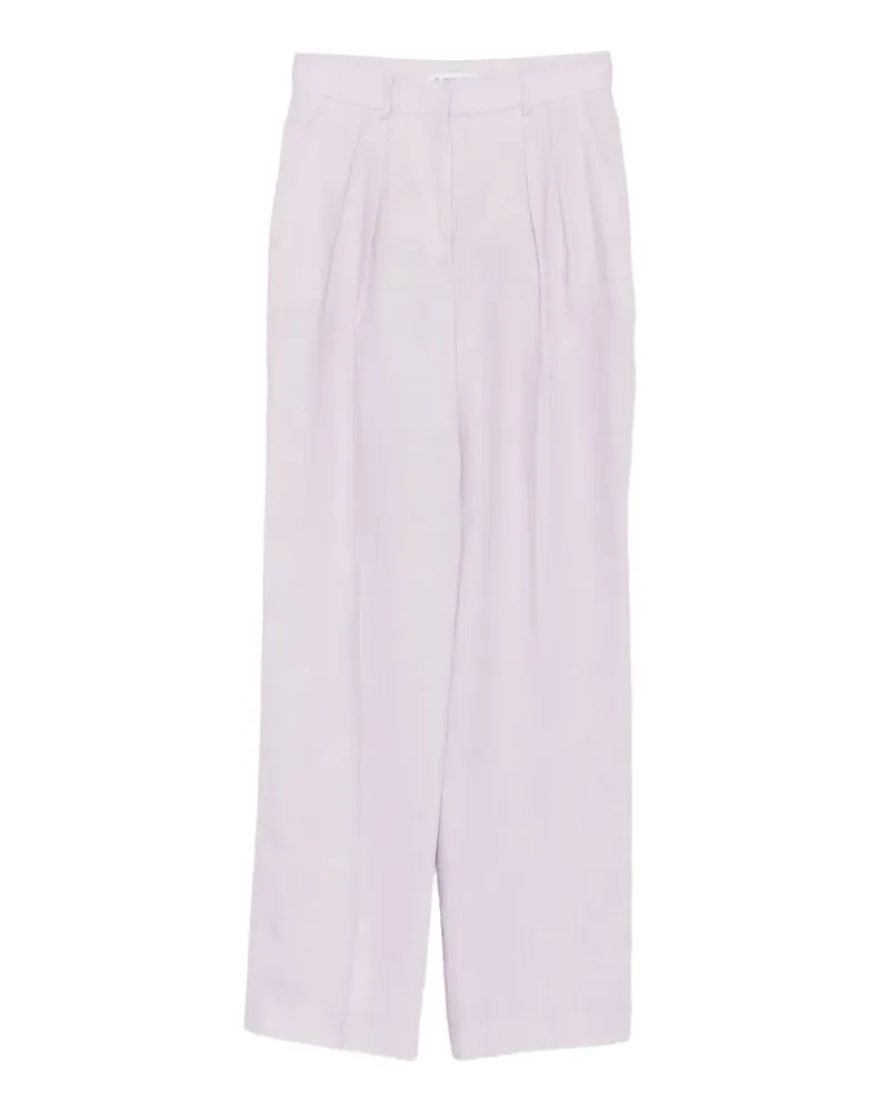 Manuel Ritz pleated linen trousers - Violett Violett