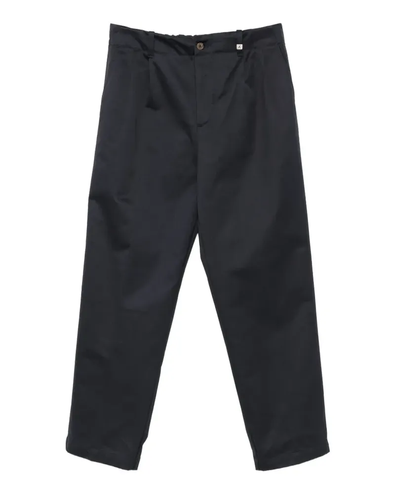 MYTHS Straight-Leg-Hose mit Falten - Blau Blau