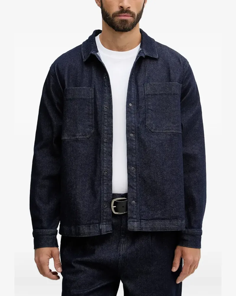 Lindbergh patch-pocket shirt - Blau Blau