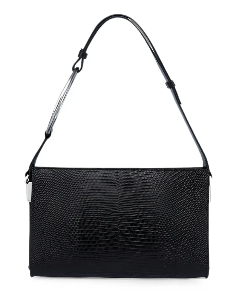 Dondup lizard-effect tote bag - Schwarz Schwarz