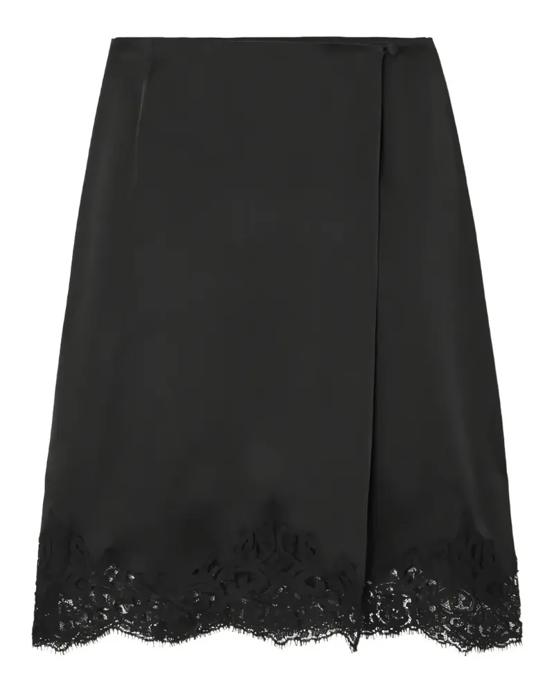 Stella McCartney Iconic Minirock mit Spitzenbesatz - Schwarz Schwarz