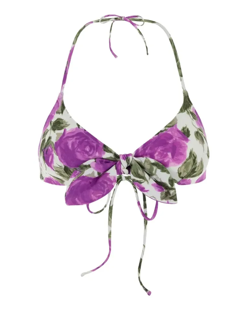 Chloé floral-print bikini top - Weiß Weiß