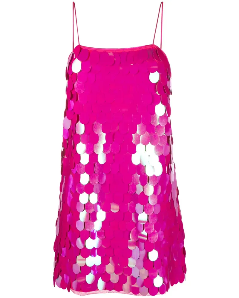 ROTATE Birger Christensen Minikleid mit Pailletten - Rosa Rosa