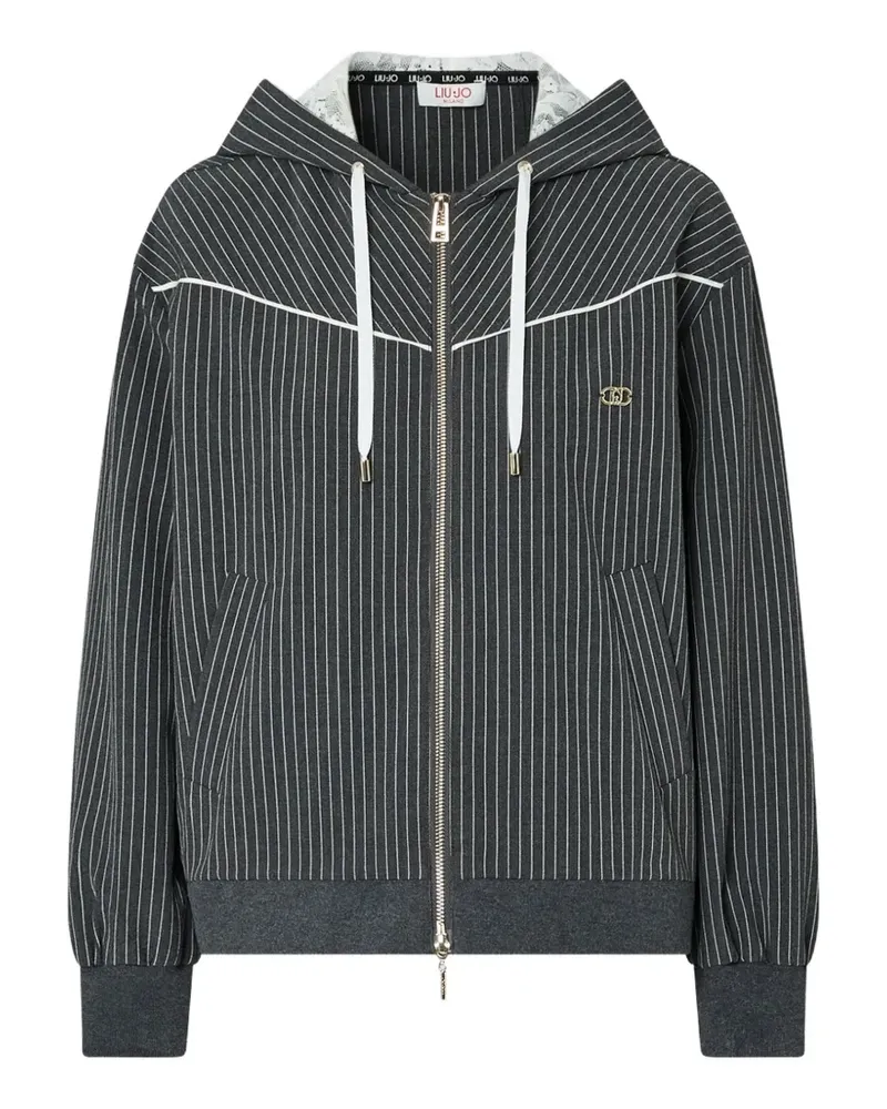 Liu Jo hoodie with lace-detailing - Grau Grau