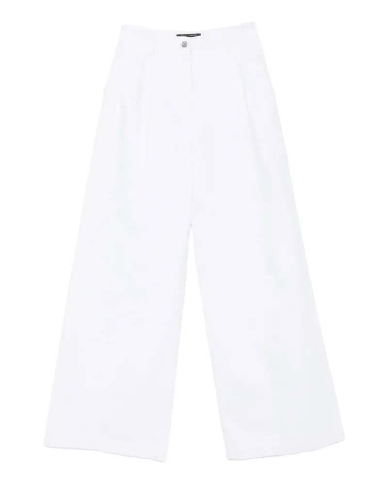 Dolce & Gabbana Weite Jeans - Weiß Weiß