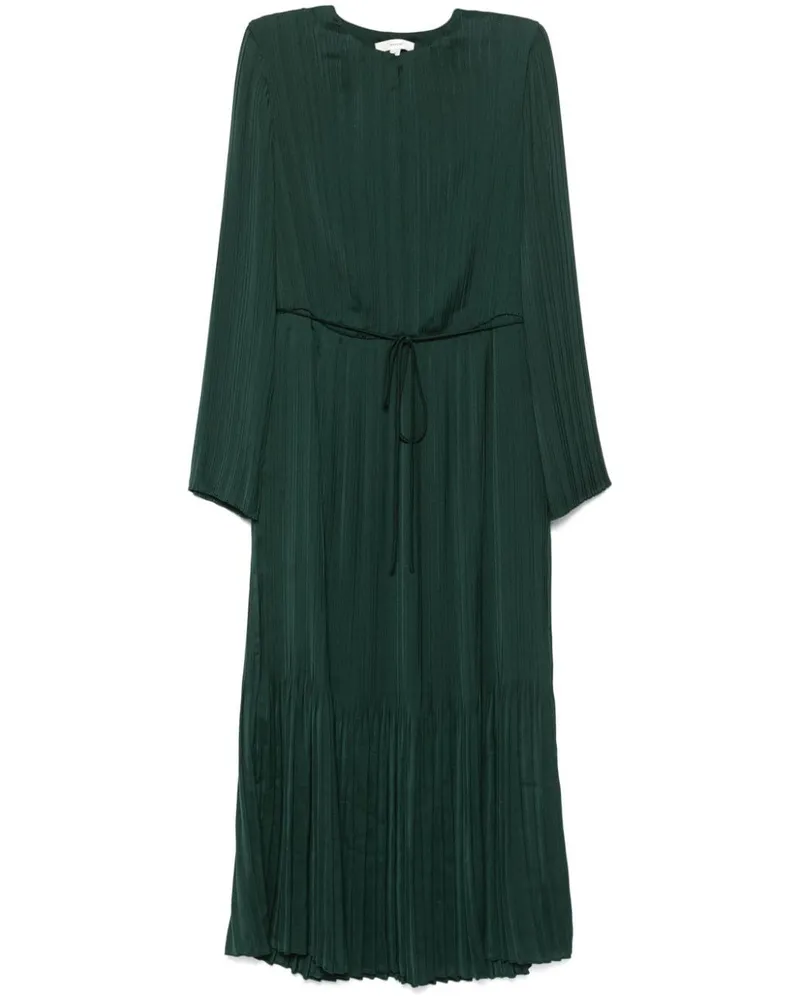 Vince Plissiertes Midikleid - Grün Grün