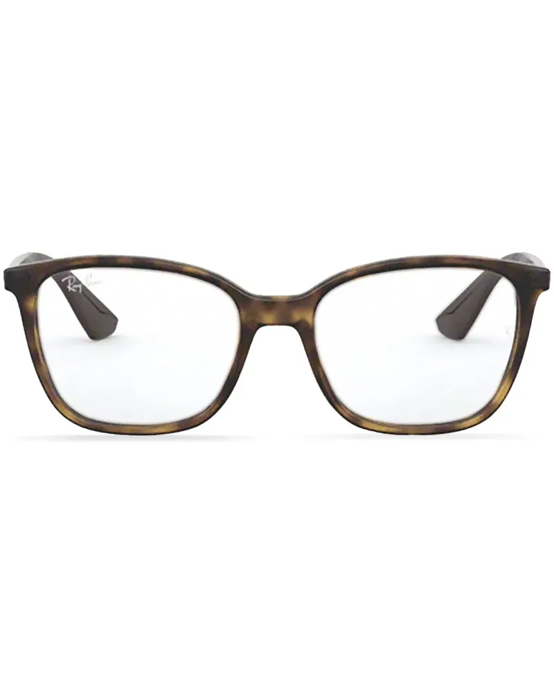 Ray Ban Brille mit eckigem Gestell - Braun Braun