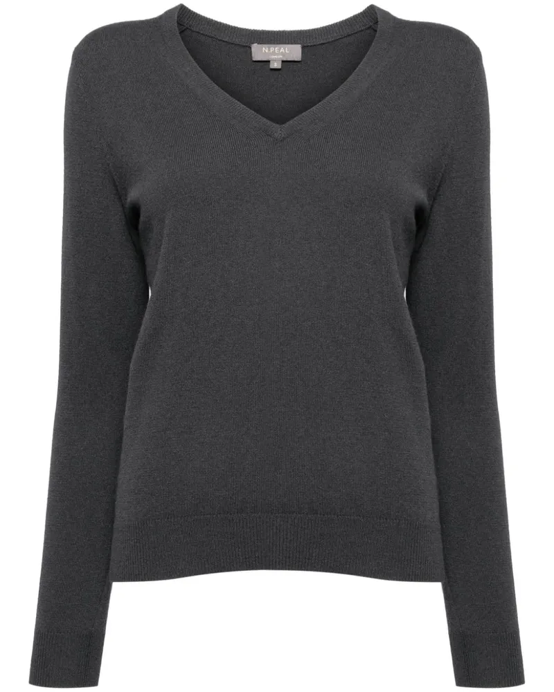 N.Peal Phoebe Pullover - Grau Grau