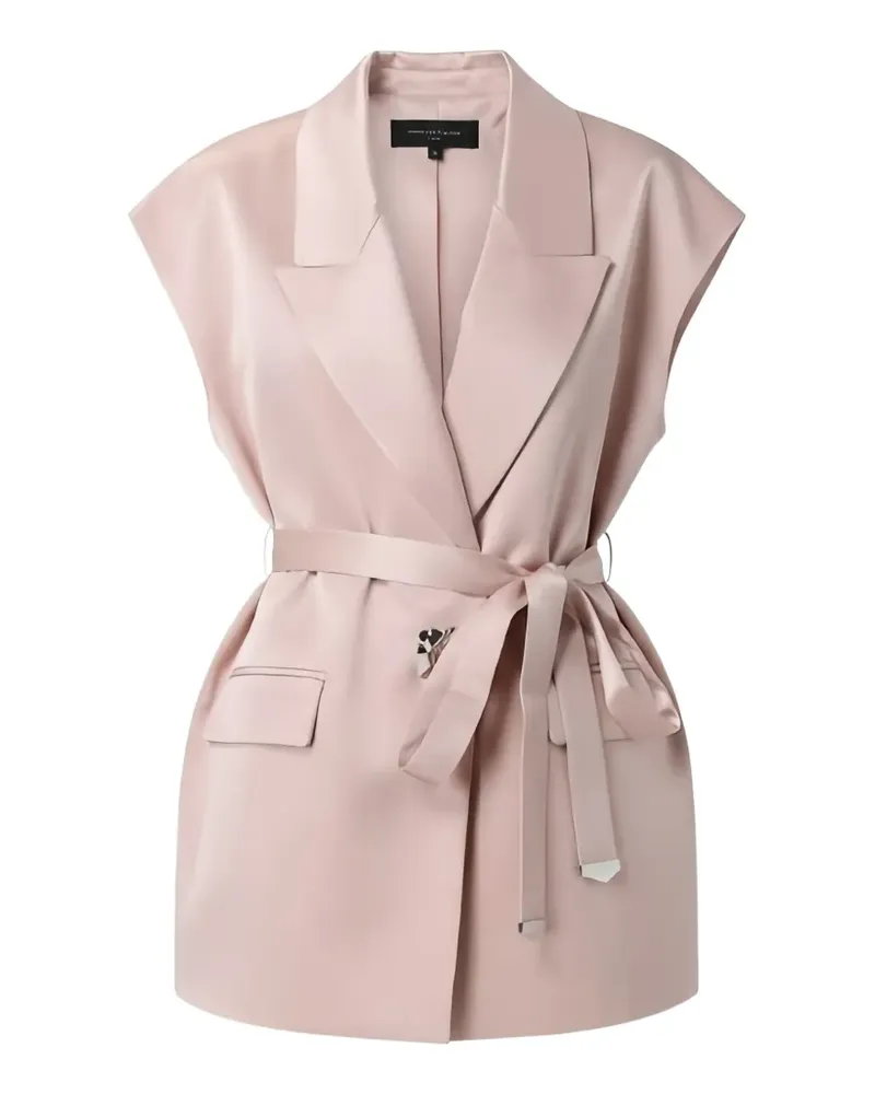 Pinko Satinweste mit Gürtel - Rosa Rosa