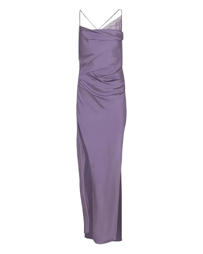 The Sei cowl-neck lace-trim dress - Violett Violett