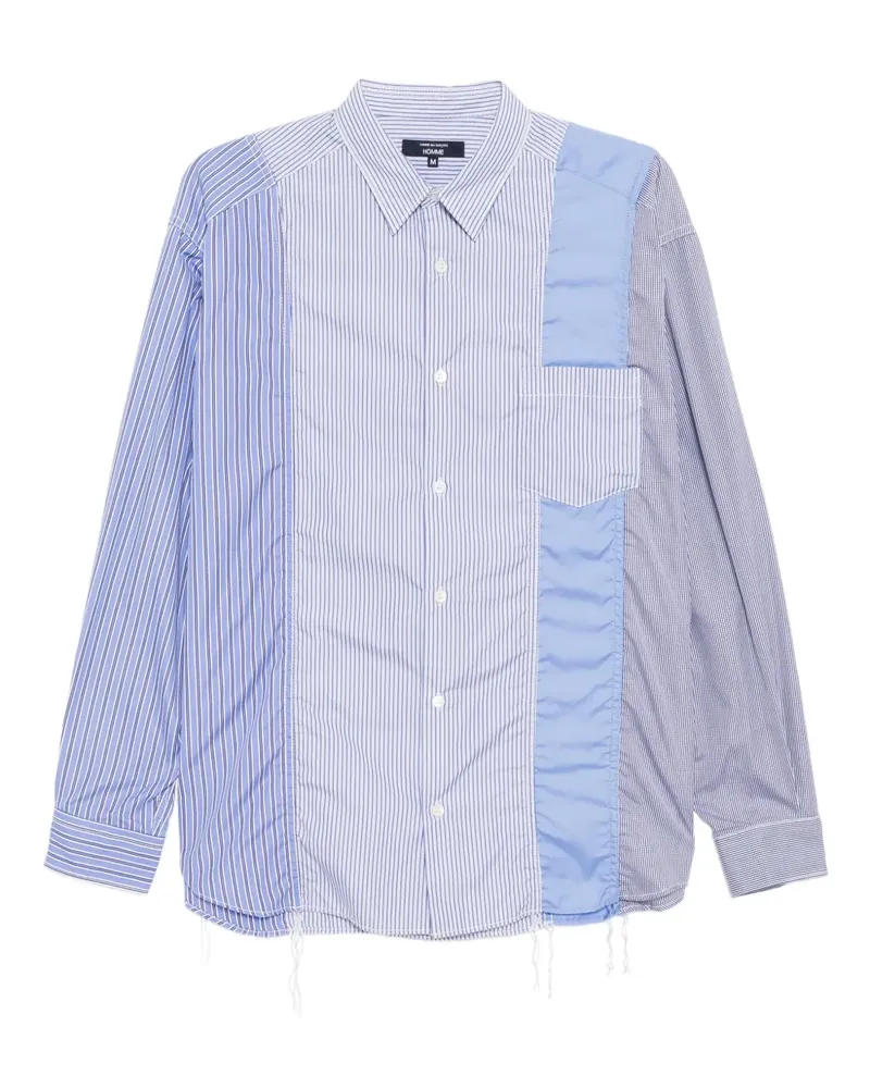 Comme des Garçons Gestreiftes Hemd - Weiß Weiß