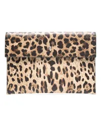 Alexander McQueen Clutch mit Totenkopf-Applikation Nude