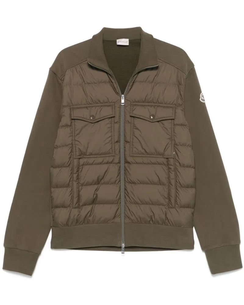 Moncler Wattiertes Sweatshirt mit Reißverschluss - Grün Grün