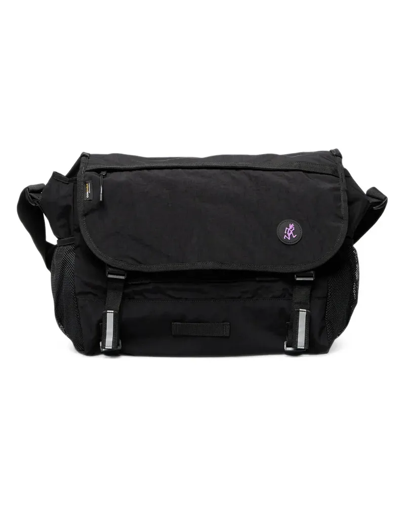 GRAMICCI logo-patch messenger bag - Schwarz Schwarz