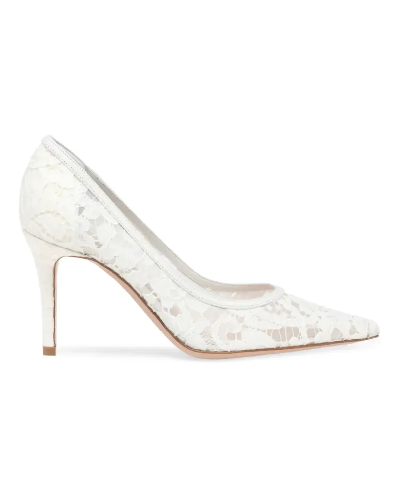 Gianvito Rossi Claudia Pumps mit Spitze - Weiß Weiß
