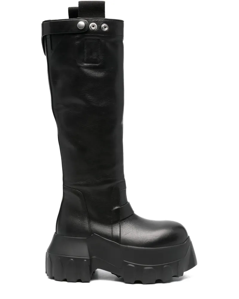 Rick Owens Bogun Stiefel 75mm - Schwarz Schwarz