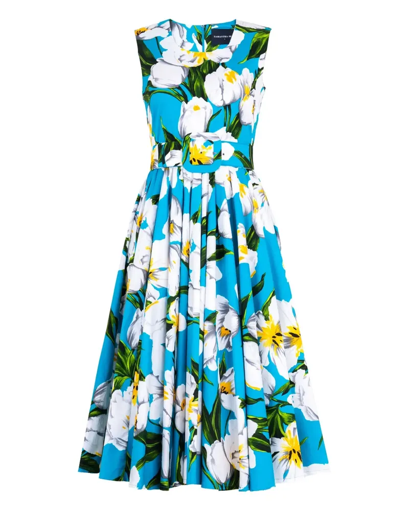 Samantha Sung Abelia Midikleid - Blau Blau