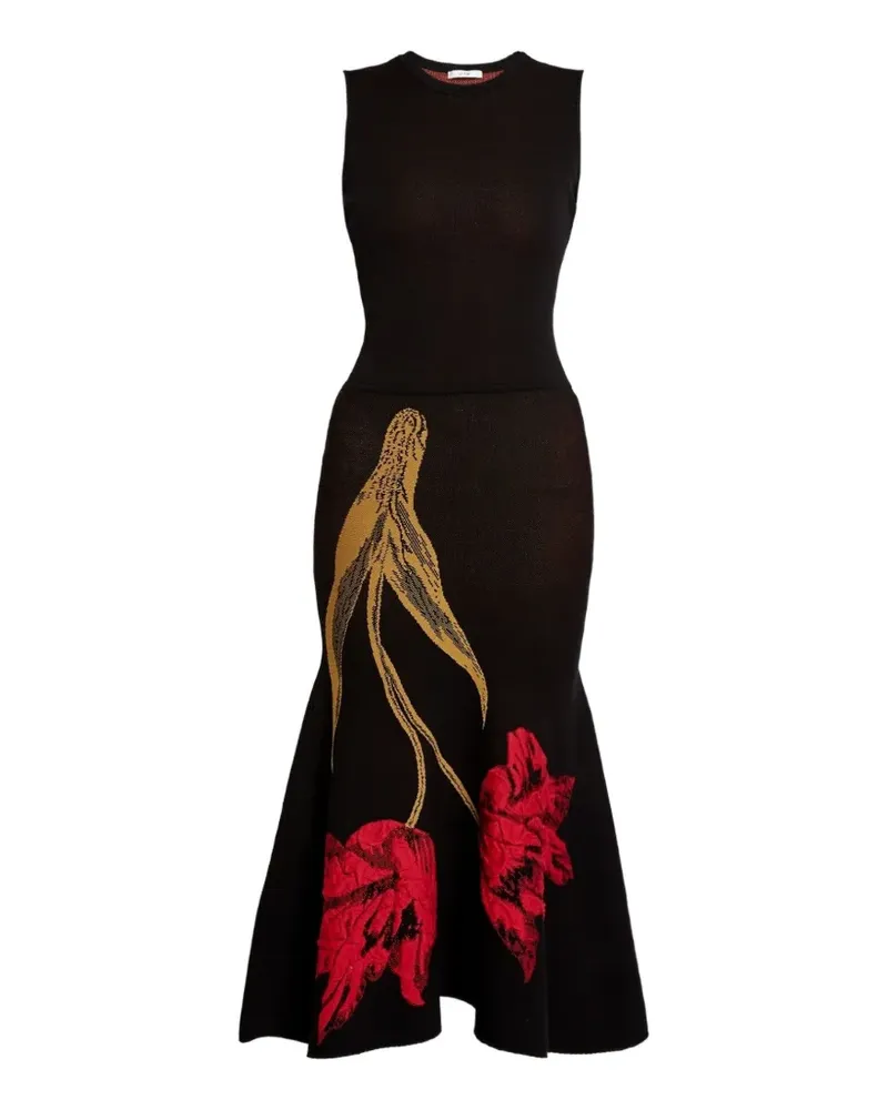 Erdem Gestricktes Midikleid - Schwarz Schwarz