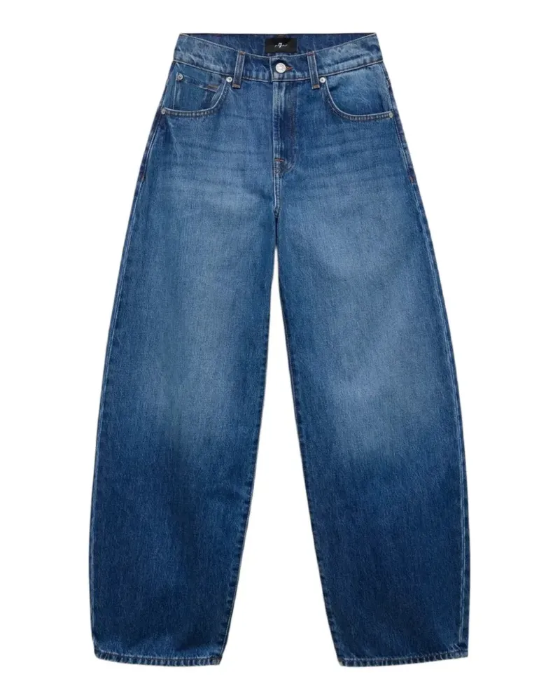 7 for all mankind Bonnie Curvilinear mittellange High-Waist-Jeans - Blau Blau