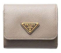 Portemonnaie aus Saffiano-Leder - Nude