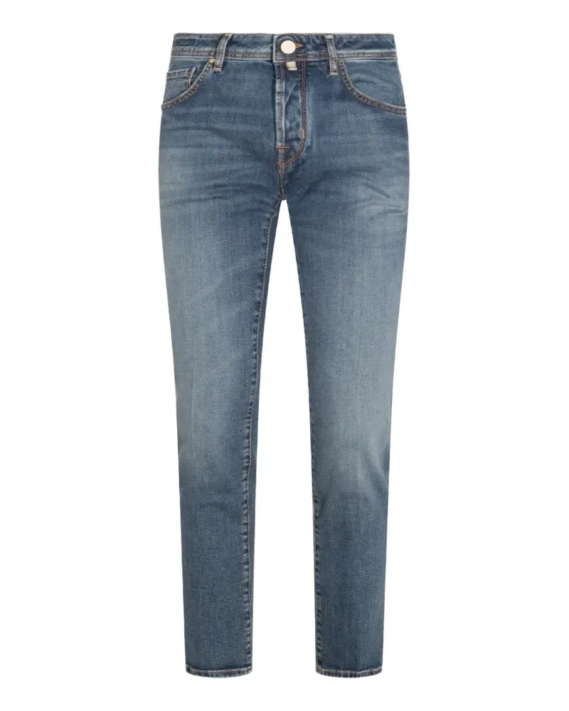 Jacob Cohën Ausgeblichene Jeans mit Tragefalten - Blau Blau
