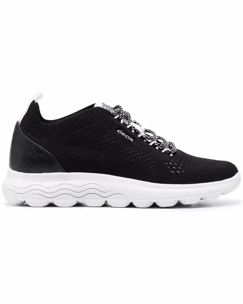 Geox Gestrickte Sneakers - Schwarz Schwarz