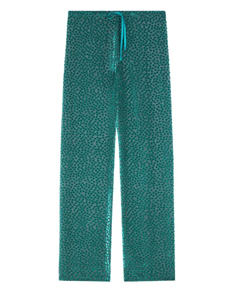 Dries van Noten Hose mit Polka Dots - Blau Blau