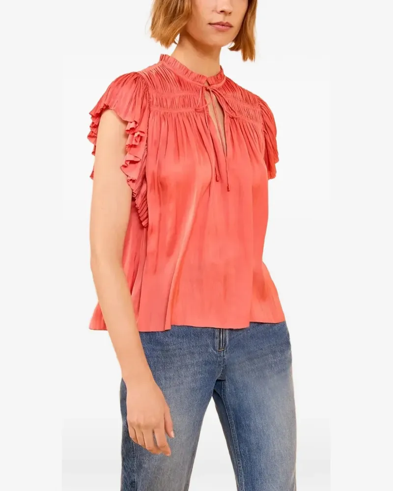Ulla Johnson Agosta flutter sleeve top - Rosa Rosa