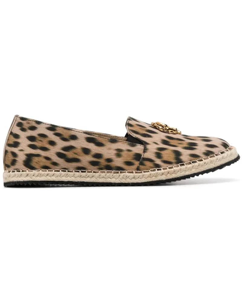 Roberto Cavalli Espadrilles mit Animal-Print - Nude Nude