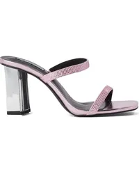 Karl Lagerfeld Tower Mules mit Kristallverzierung 90mm Rosa