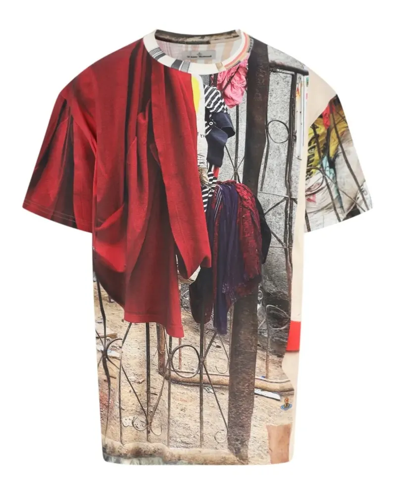 Vivienne Westwood T-Shirt mit grafischem Print - Rot Rot