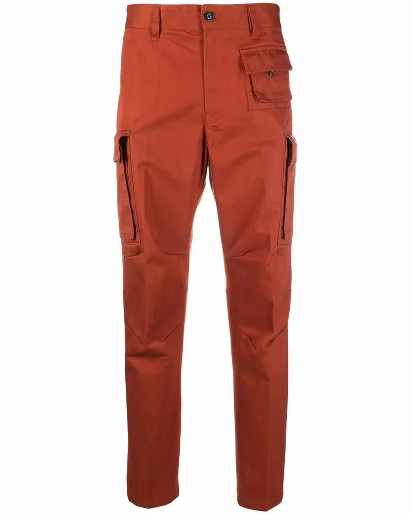 Diesel Cargohose im Tapered-Design - Orange Orange