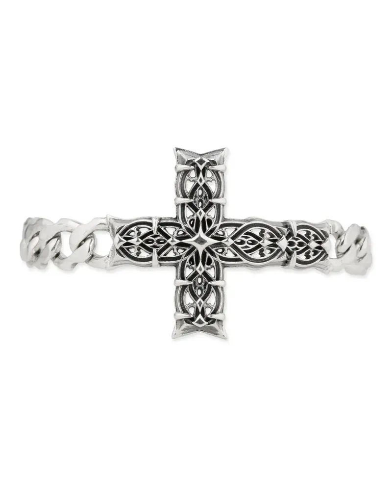 Emanuele Bicocchi Großes Edge Notre-Dame Armband - Silber Silber