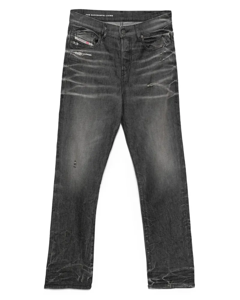 Diesel Ausgeblichene D-Viker Distressed-Jeans - Grau Grau