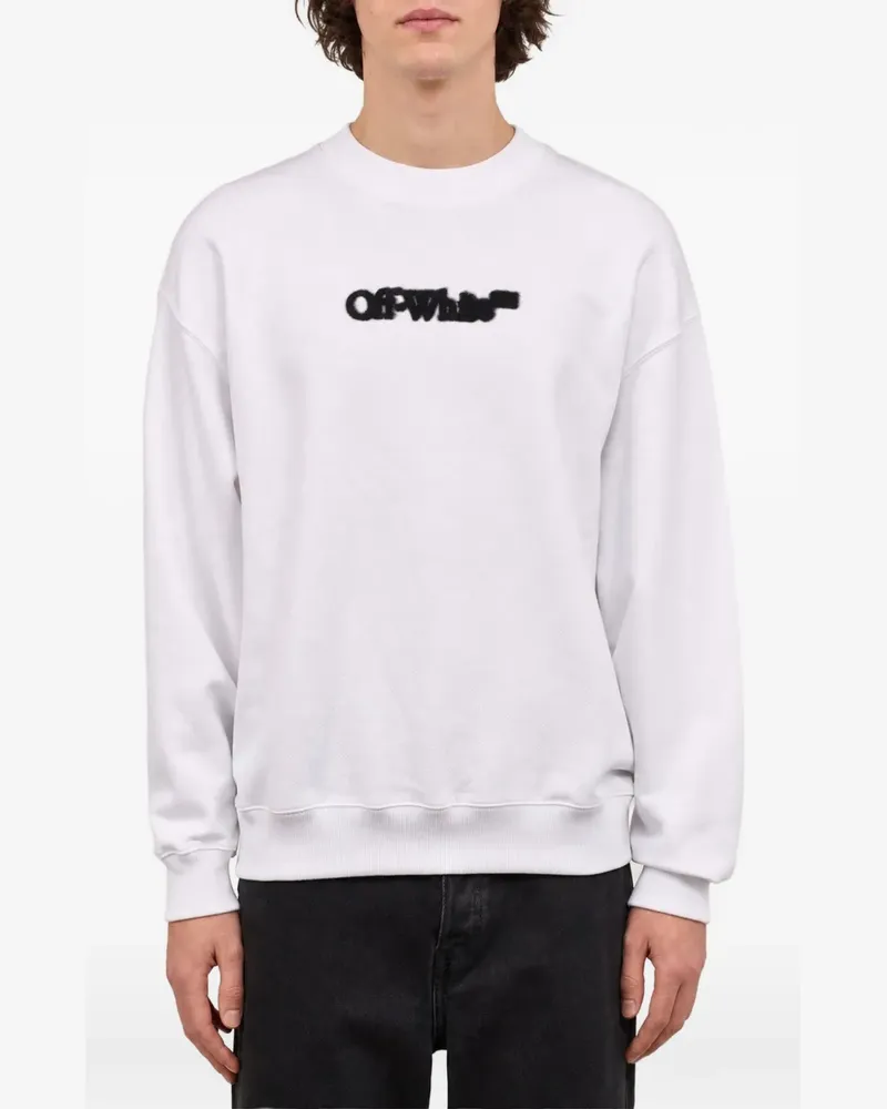 OFF-WHITE Sweatshirt mit Logo-Print - Weiß Weiß