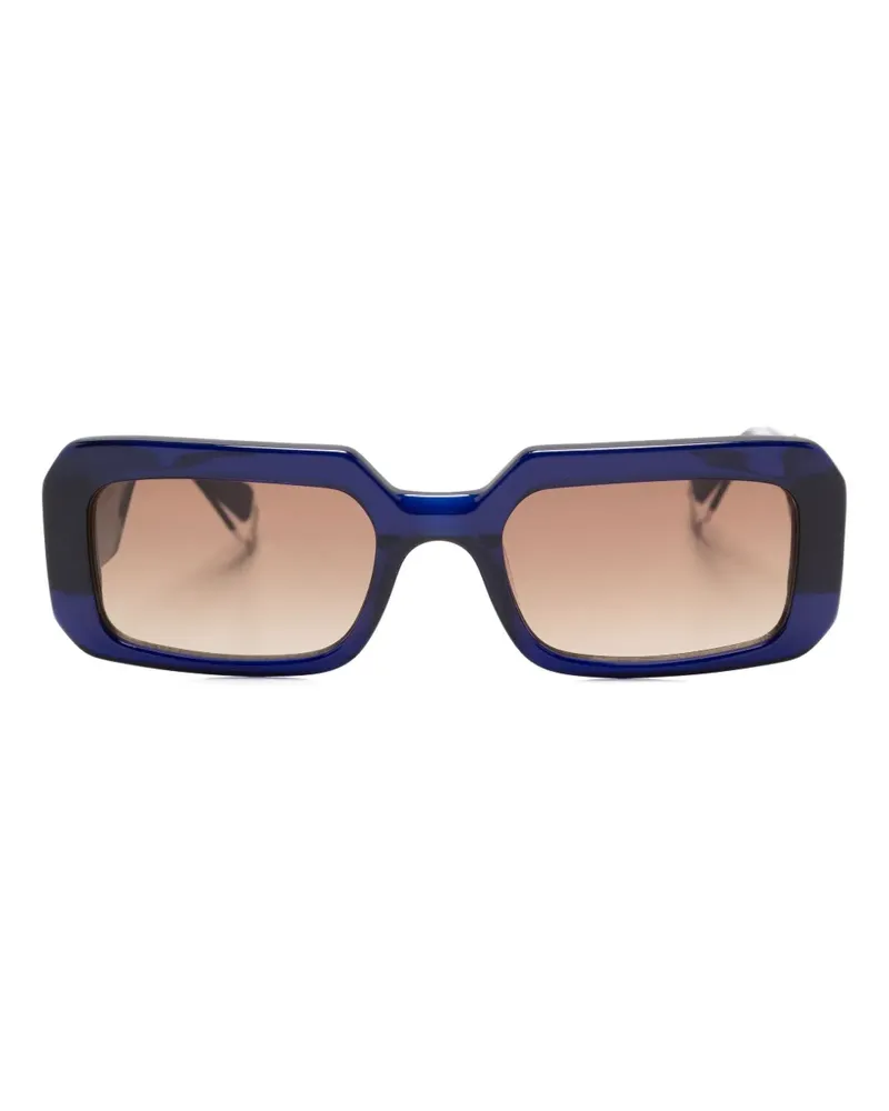 GIGI STUDIOS Camille Sonnenbrille mit eckigem Gestell - Blau Blau