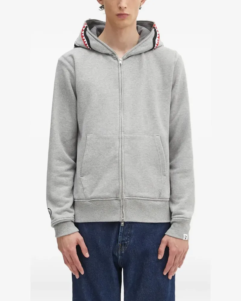BAPE Sweatshirt mit Hai-Kapuze - Grau Grau