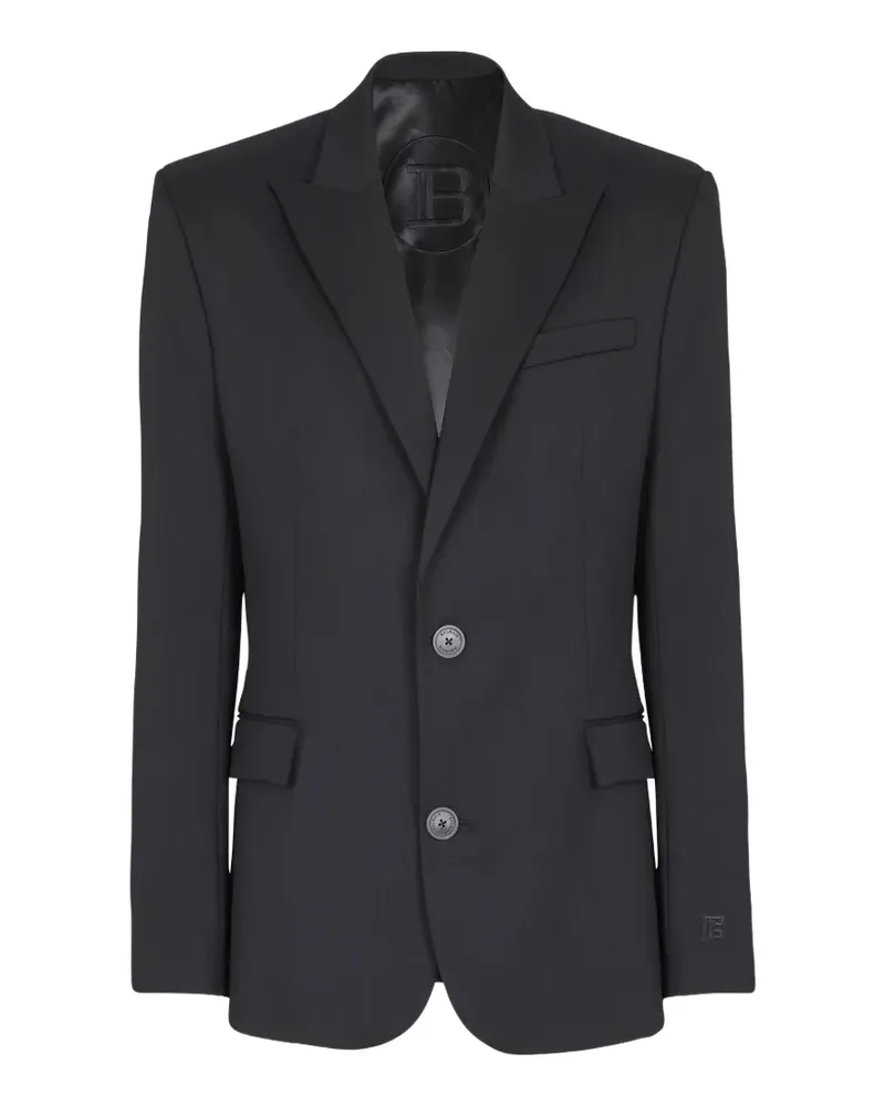 Balmain Klassisches Sakko - Schwarz Schwarz