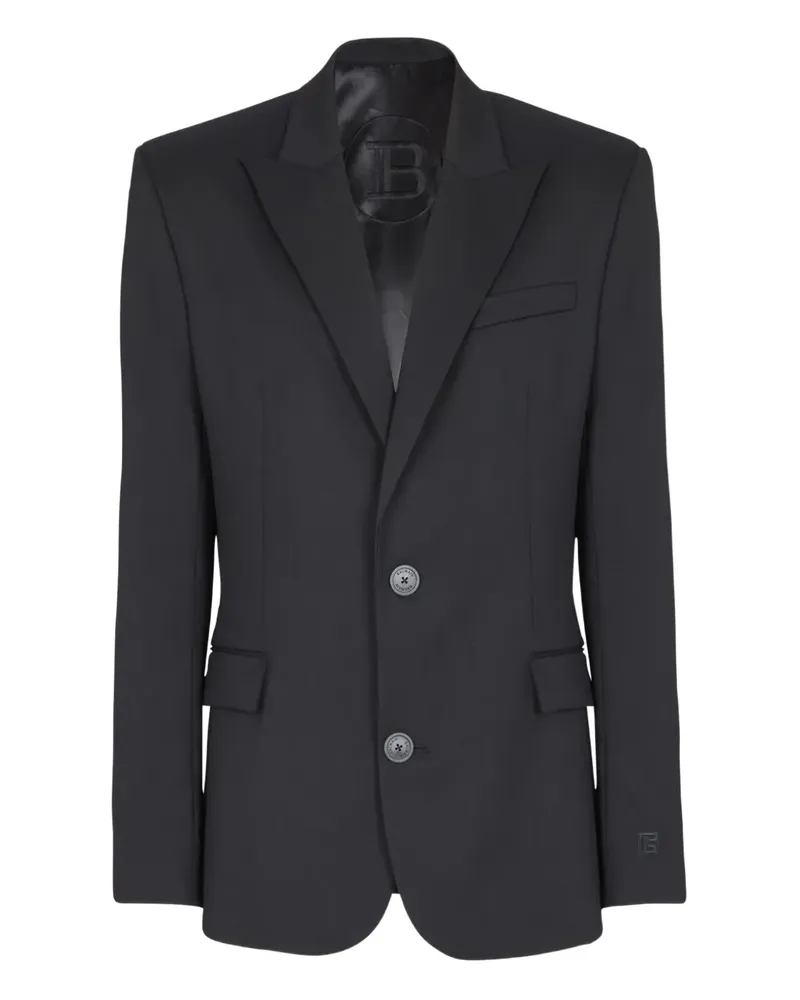 Balmain Klassisches Sakko - Schwarz Schwarz